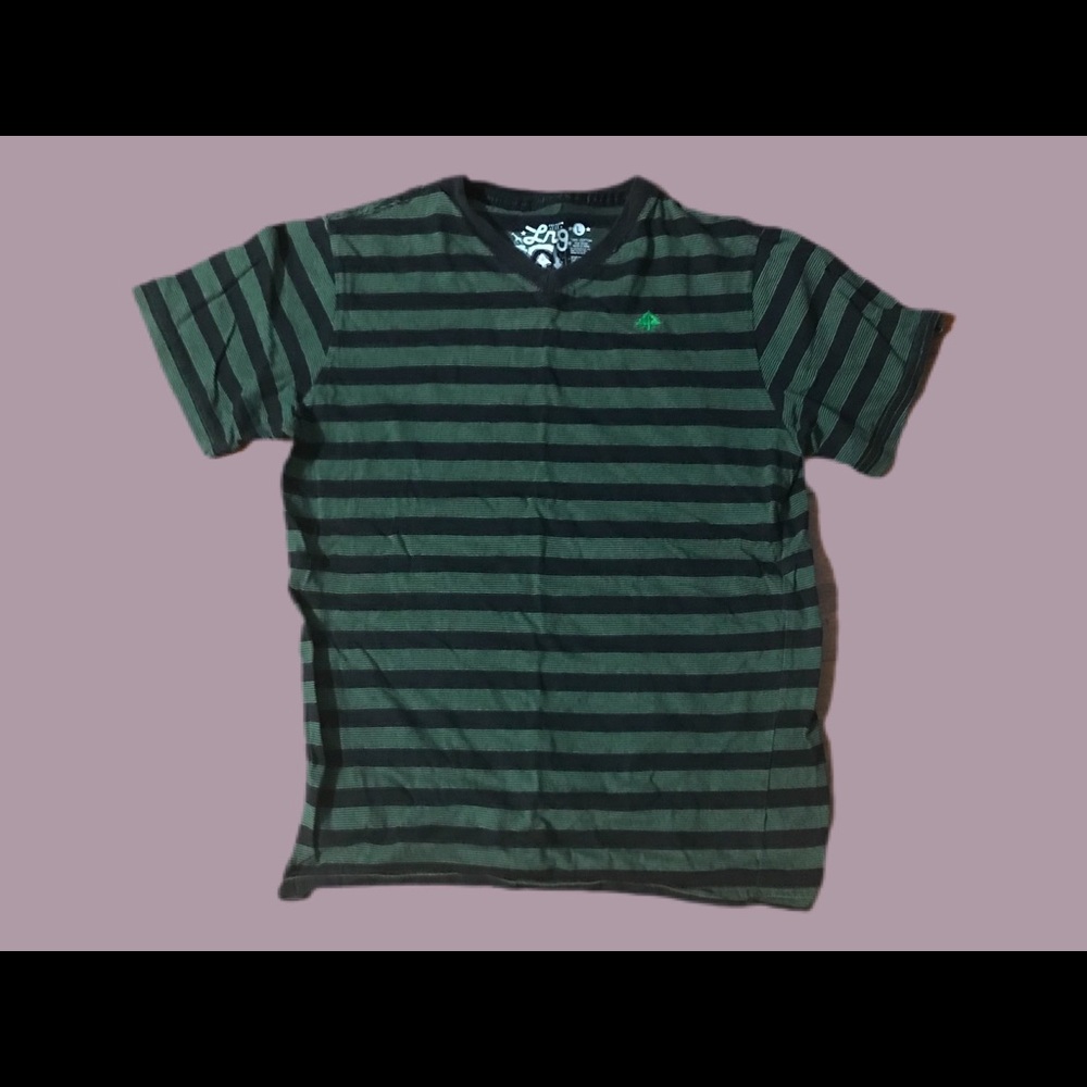 ‼️LRG Boys T Shirt Green Black Striped